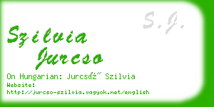 szilvia jurcso business card